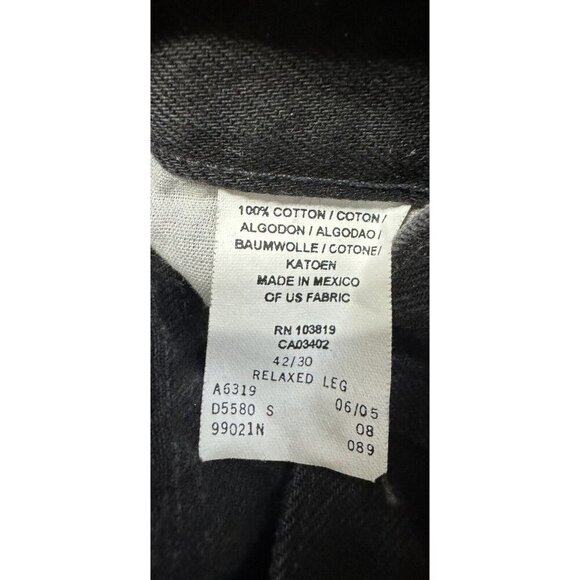 Harley Davidson Jeans Mens 42 X 30 Black Regular Relaxed Fit Actual Waist 40” - Picture 2 of 7